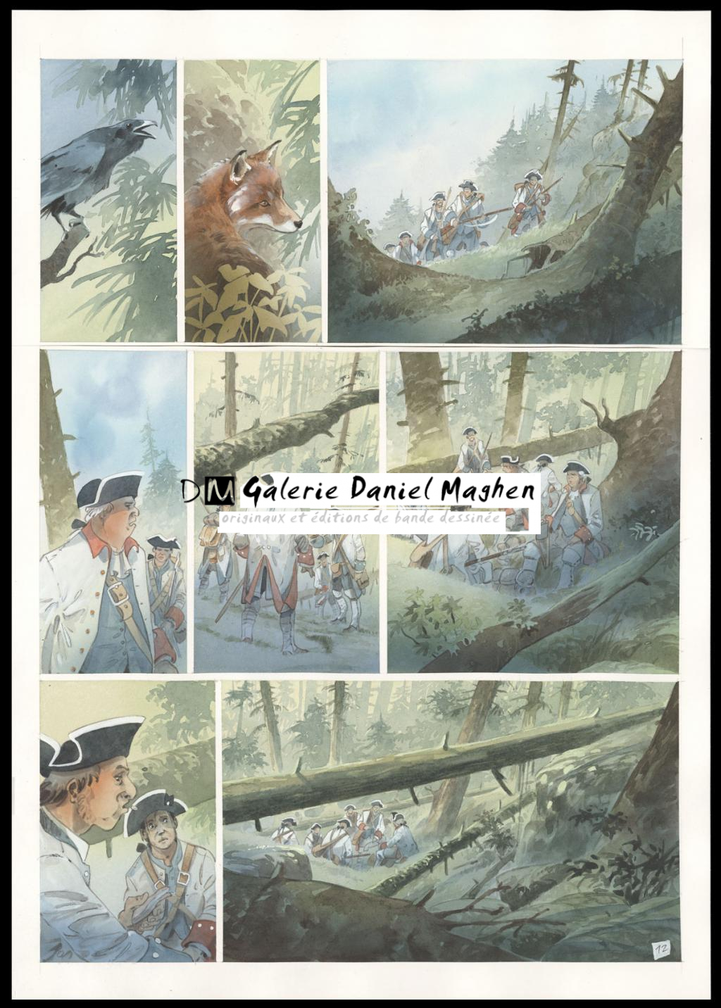 Planche originale n°12 - Patrick Prugne - Aquarelle et crayon sur papier - 5863