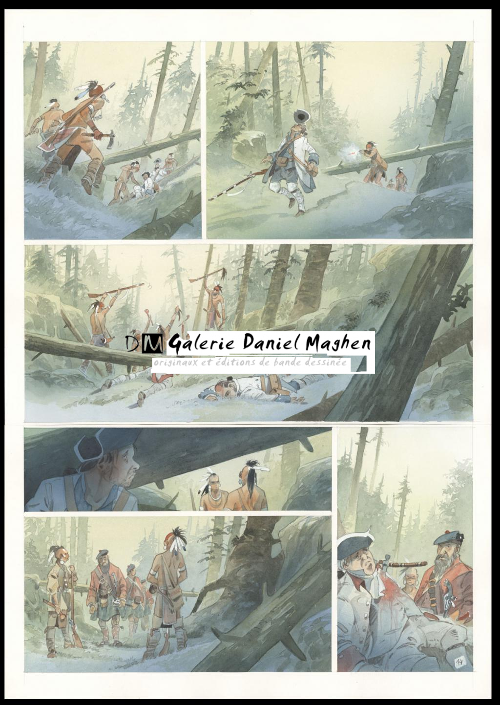 Planche originale n°14 - Patrick Prugne - Aquarelle et crayon sur papier - 5078