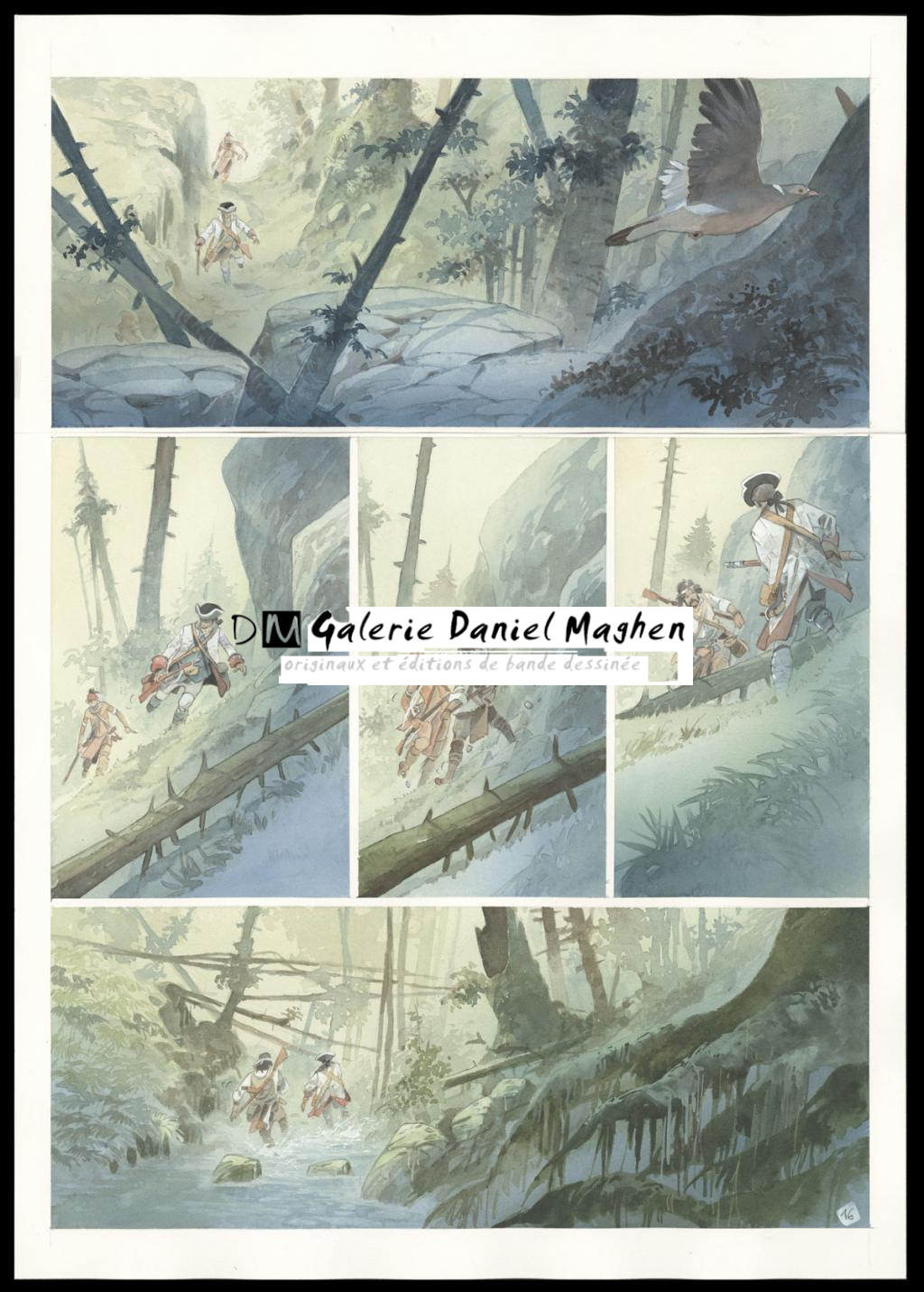 Planche originale n°16 - Patrick Prugne - Aquarelle et crayon sur papier - 5862