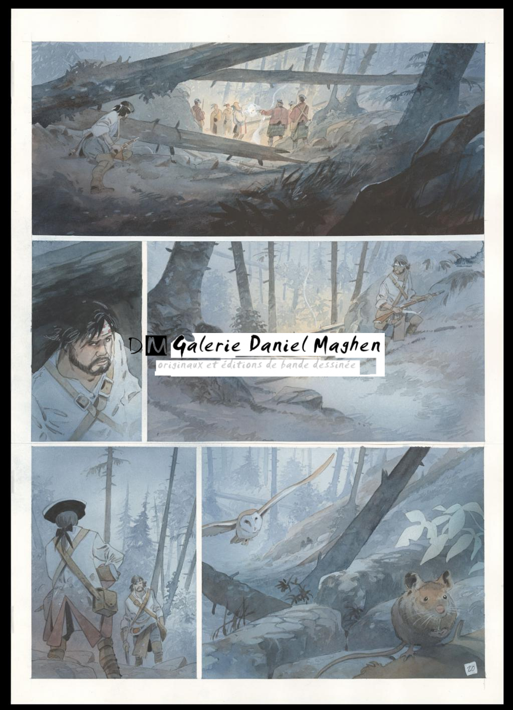 Planche originale n°20 - Patrick Prugne - Aquarelle et crayon sur papier - 5823