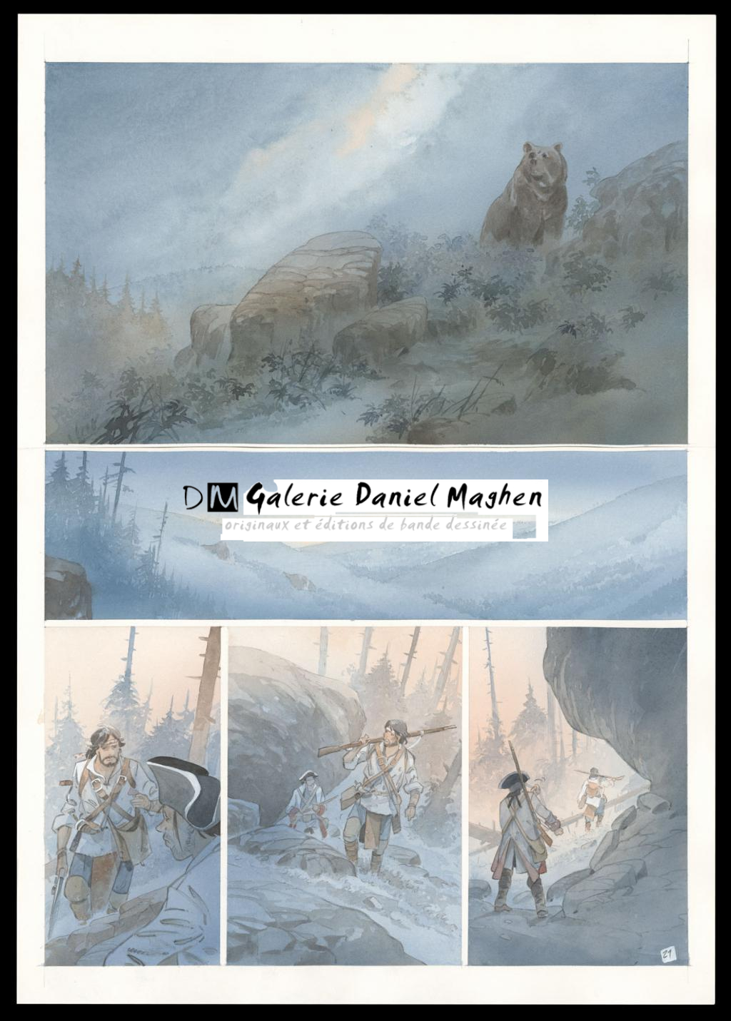 Planche originale n°21 - Patrick Prugne - Aquarelle et crayon sur papier - 5076