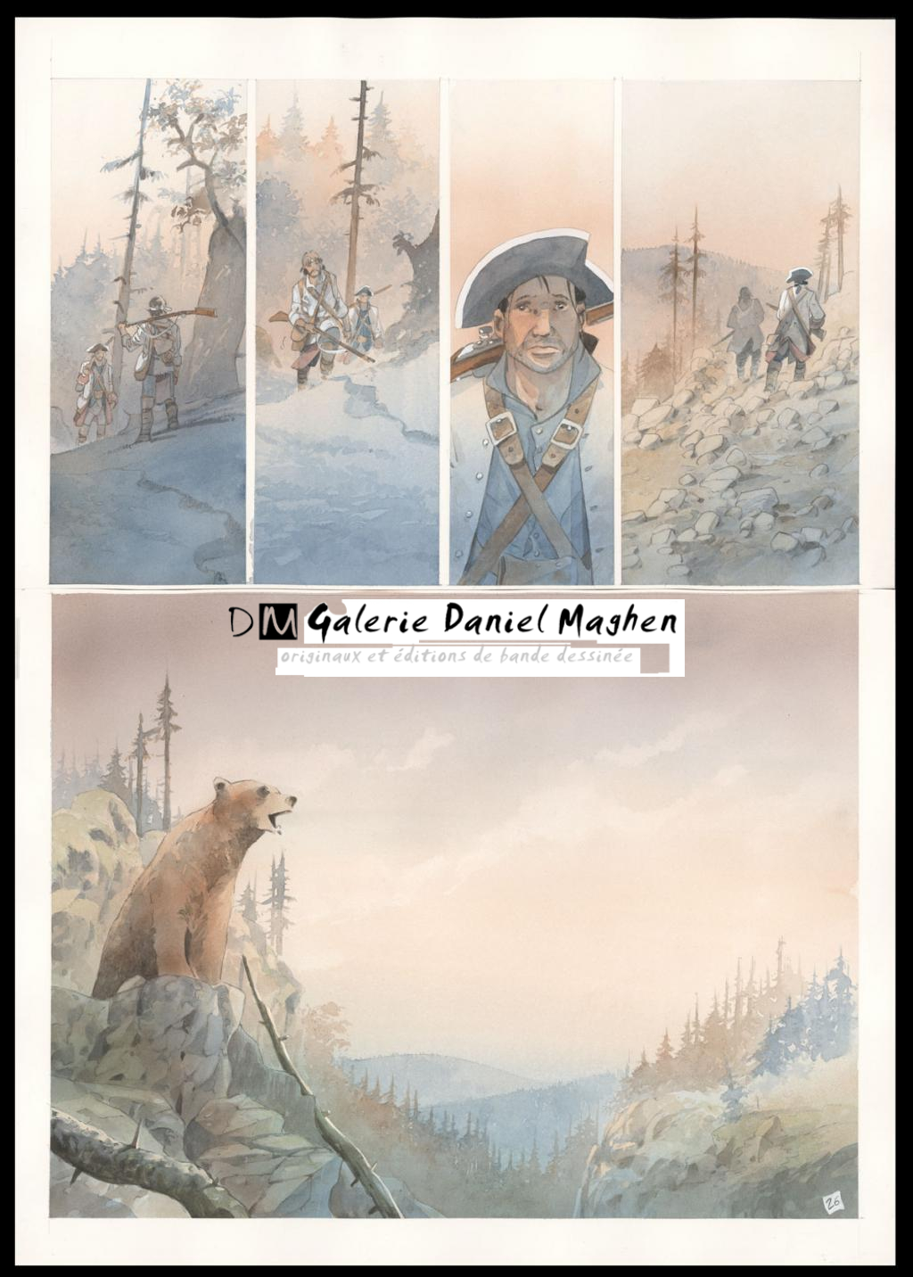 Planche originale n°26 - Patrick Prugne - Aquarelle et crayon sur papier - 5860