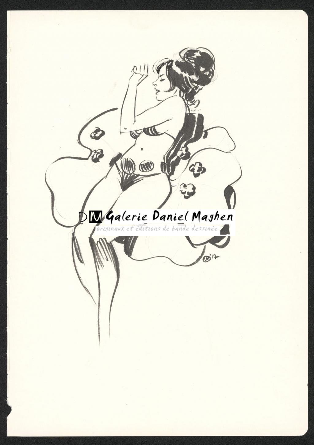 Illustration originale - Viktor Kalvachev - Encre de Chine - 5118