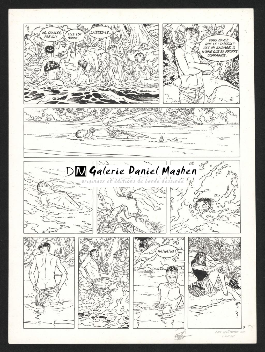 Planche originale n°3 - Francis Vallès - Encre de Chine sur papier - 5598