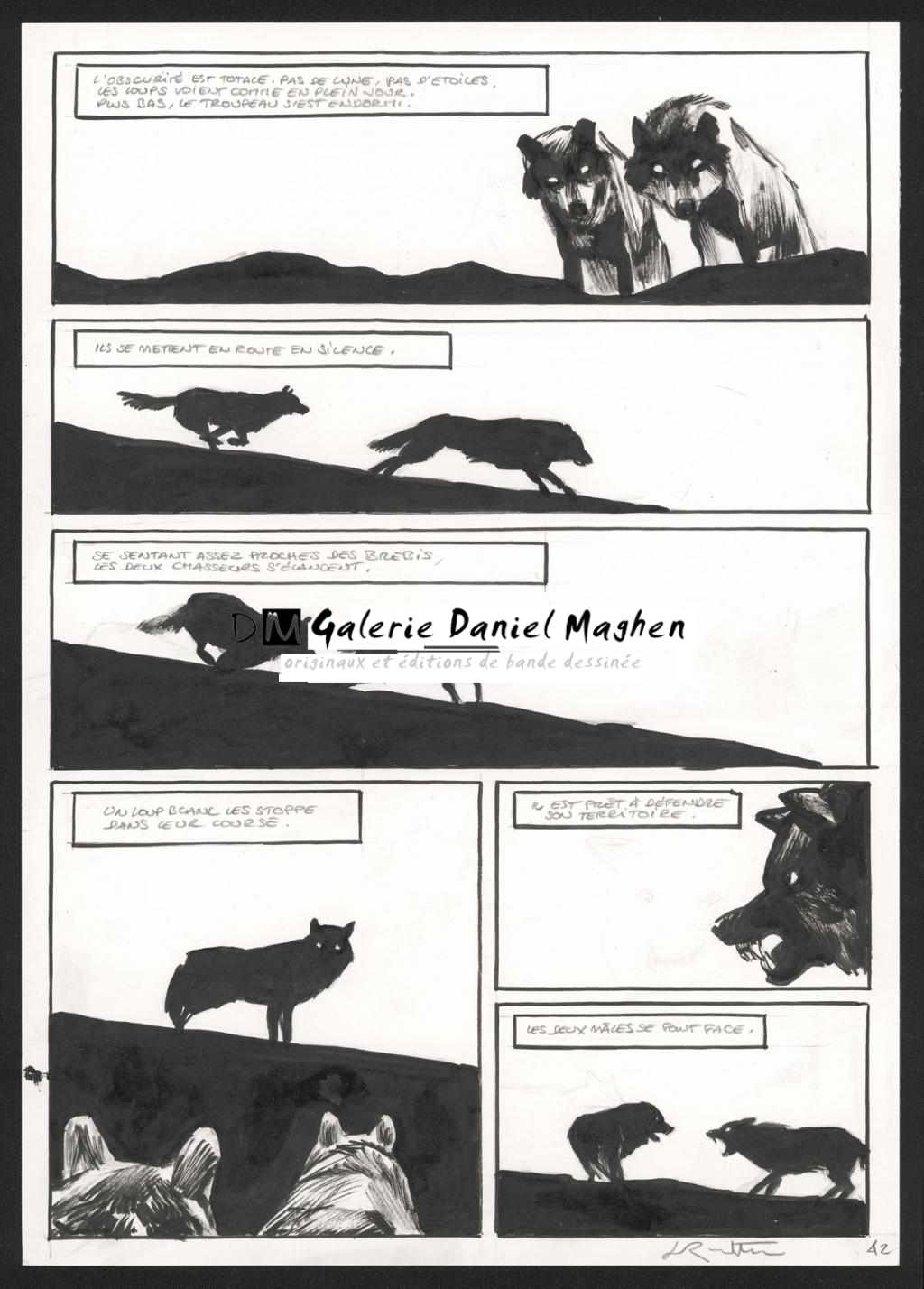 Planche originale n°42, 2019 - Jean-Marc Rochette - Encre de Chine sur papier - 5162