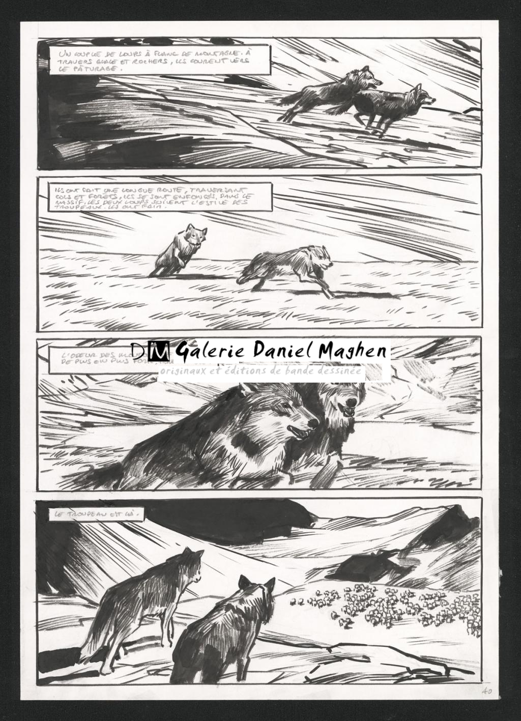 Planche originale n°40, 2019 - Jean-Marc Rochette - Encre de Chine sur papier - 5157