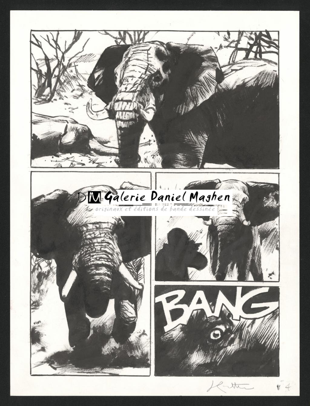 Planche originale n°4 - Jean-Marc Rochette - Encre de Chine sur papier - 4530