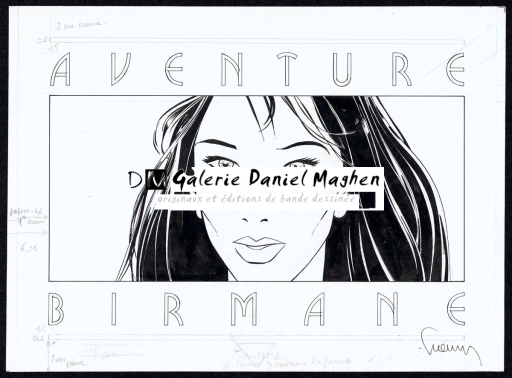 Illustration originale réalisée pour une sérigraphie Aventure Birmane publiée par Champaka en 1996 - Philippe Francq - Encre de Chine et crayon sur papier - 5131