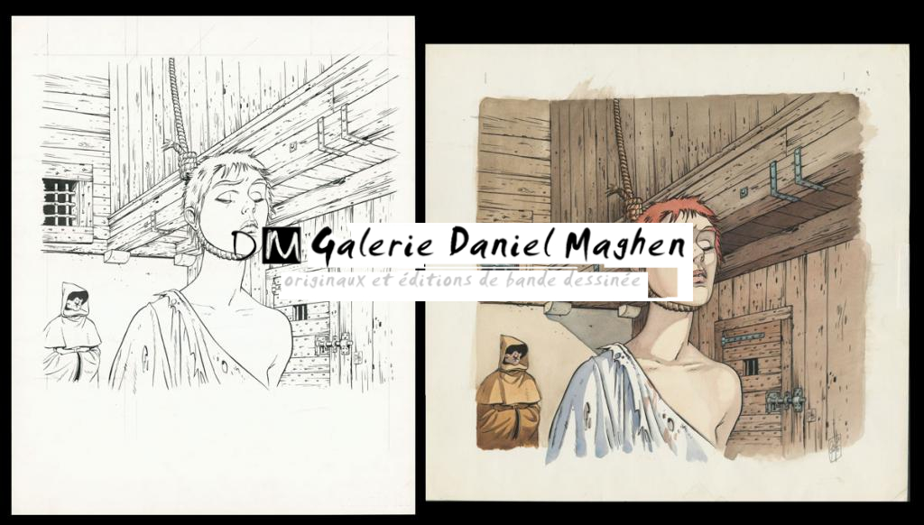 Couverture originale avec sa mise en couleur - Griffo - Aquarelle sur papier - 5153