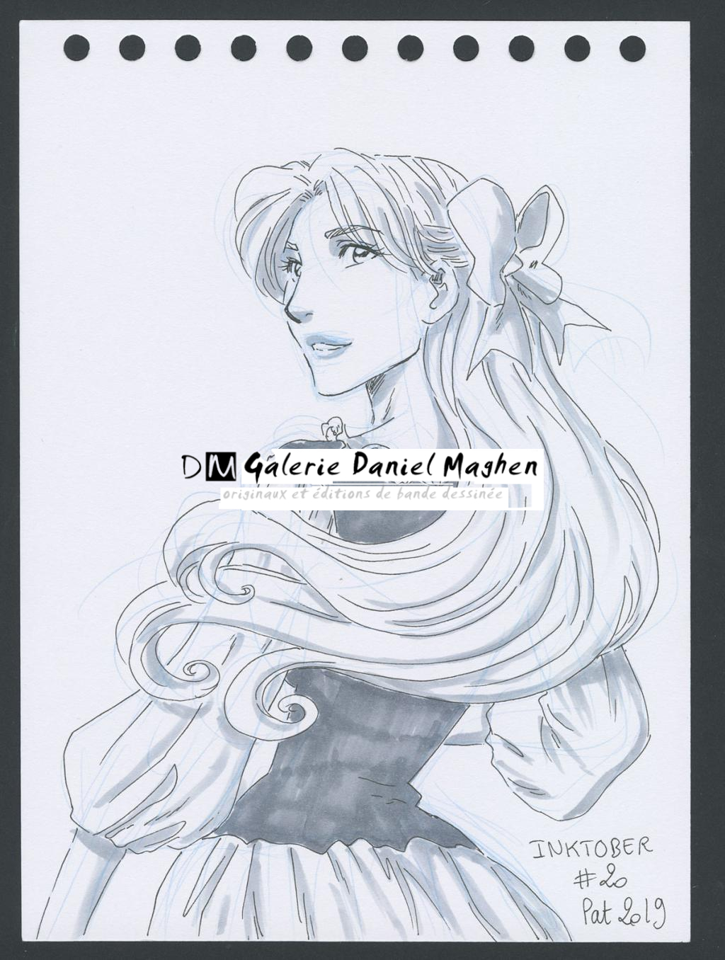 Illustration originale - Patricia  Lyfoung  - Colerase, carbon pen, feutre noir, feutre alcool - 4526