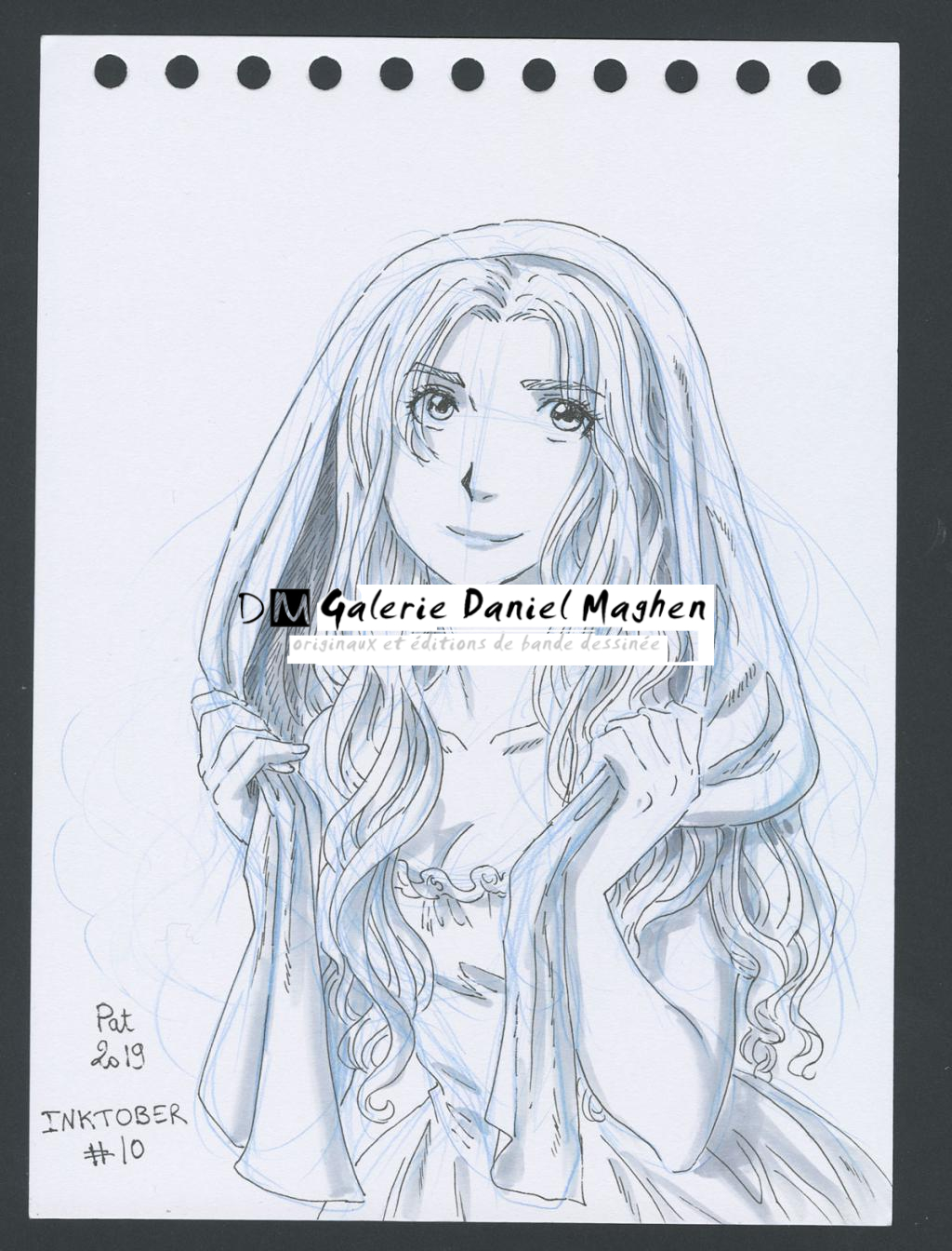 Illustration originale - Patricia  Lyfoung  - Colerase, carbon pen, feutre noir, feutre alcool - 4525