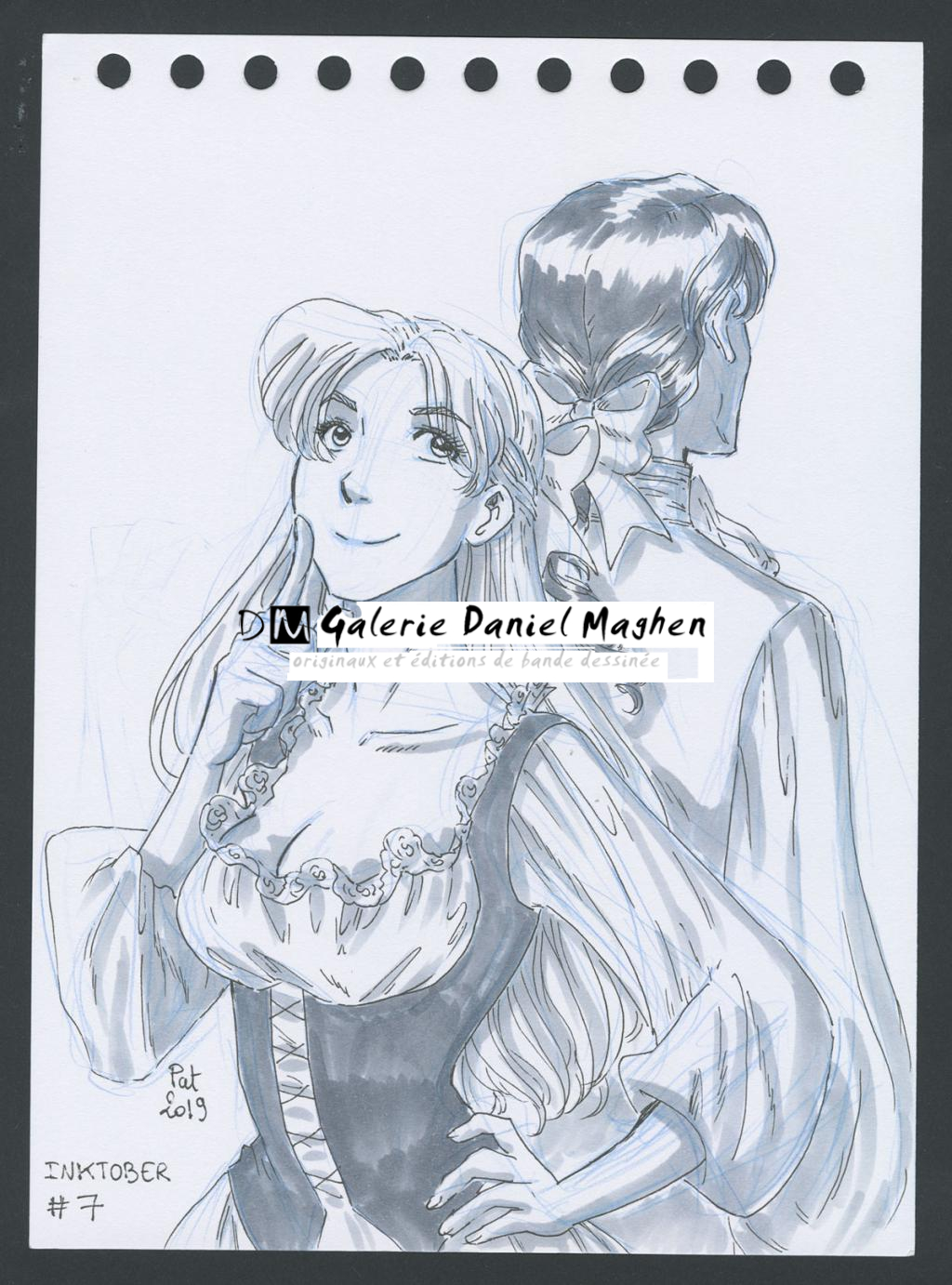 Illustration originale - Patricia  Lyfoung  - Colerase, carbon pen, feutre noir, feutre alcool - 5148