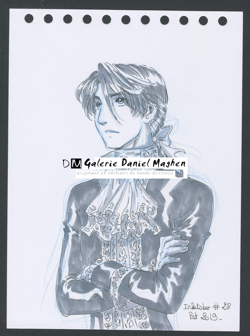 Illustration originale - Patricia  Lyfoung  - Colerase, carbon pen, feutre noir, feutre alcool - 4524