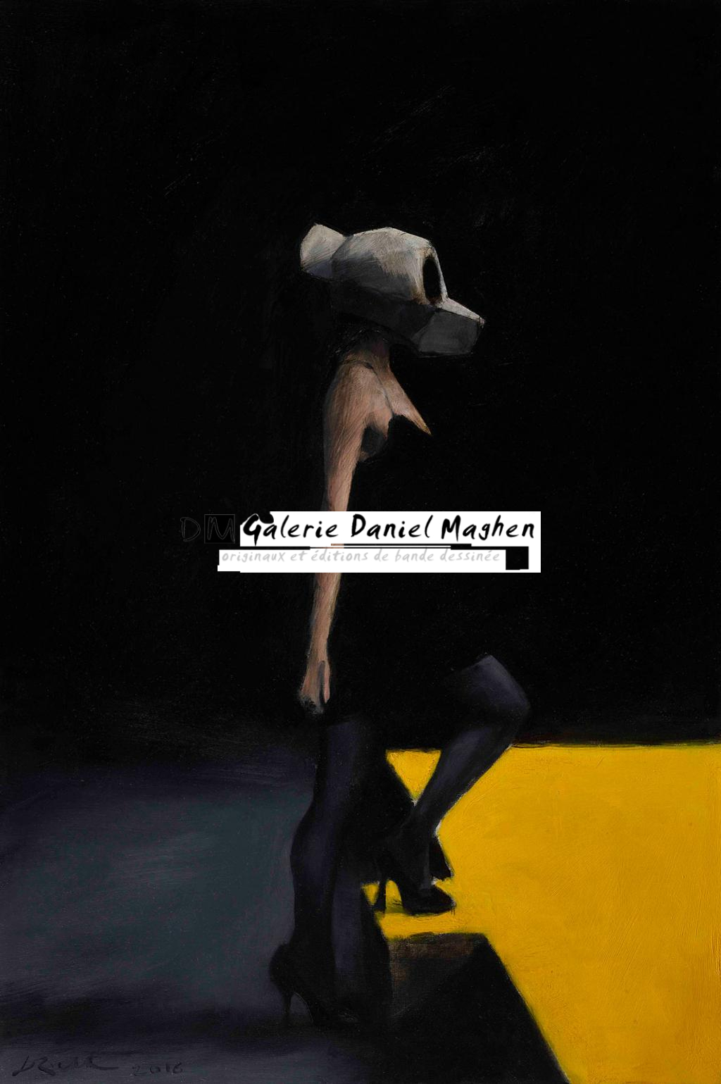 Peinture de la série La Vestale réalisée en 2016 - Jean-Marc Rochette - Huile sur toile - 5178