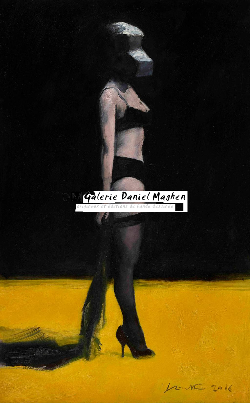 Peinture de la série La Vestale réalisée en 2016 - Jean-Marc Rochette - Huile sur toile - 5177