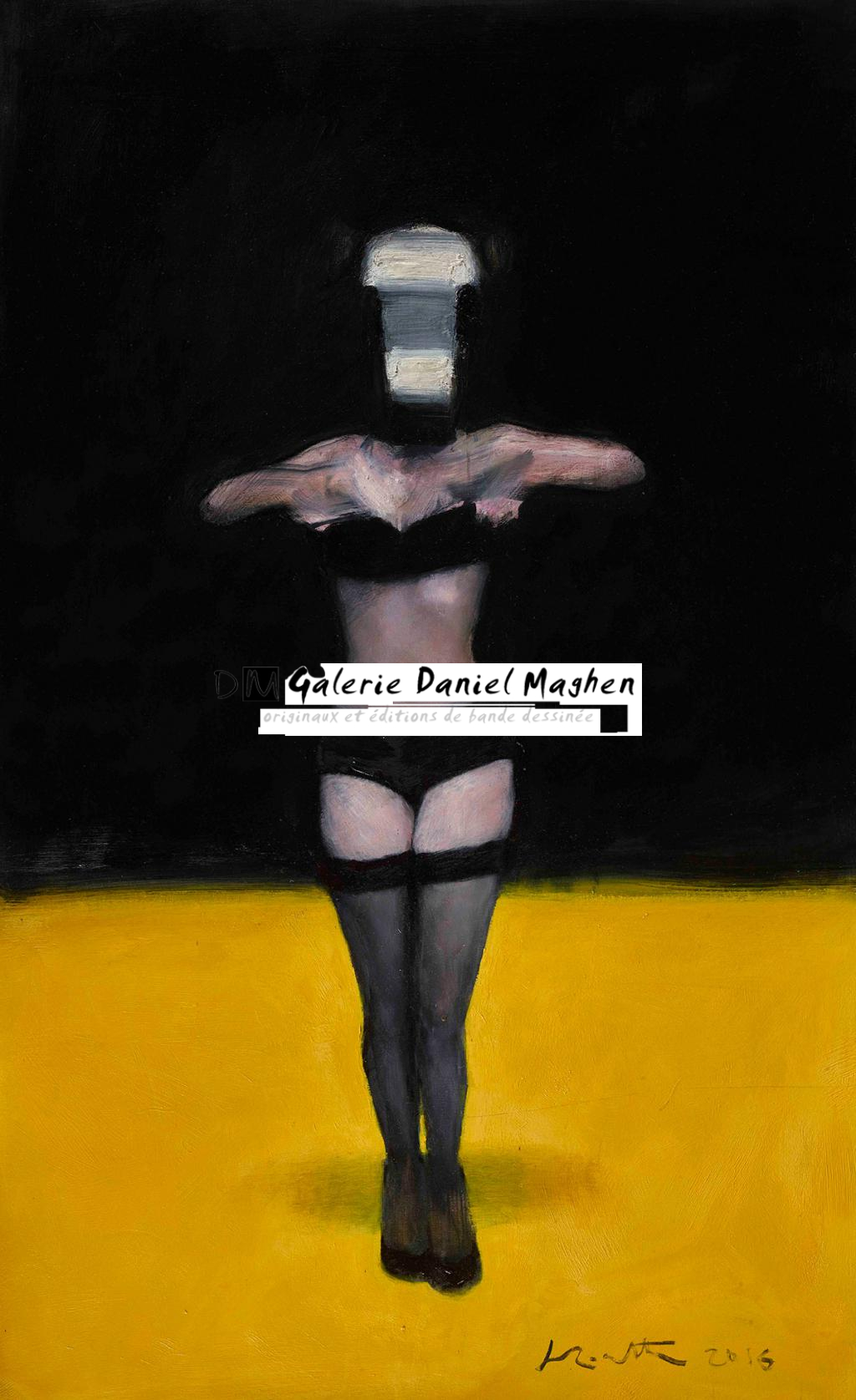 Peinture de la série La Vestale réalisée en 2016 - Jean-Marc Rochette - Huile sur toile - 5183