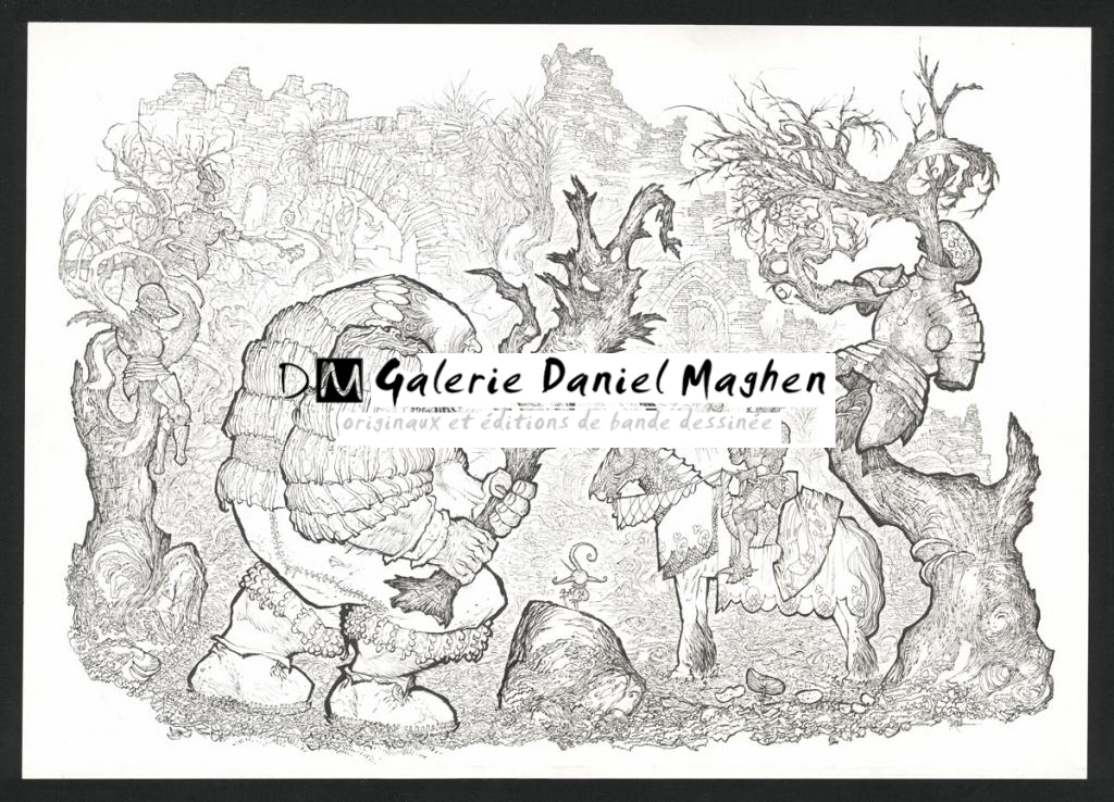 Illustration originale - Bruno Maïorana - Encre de Chine sur papier - 5156