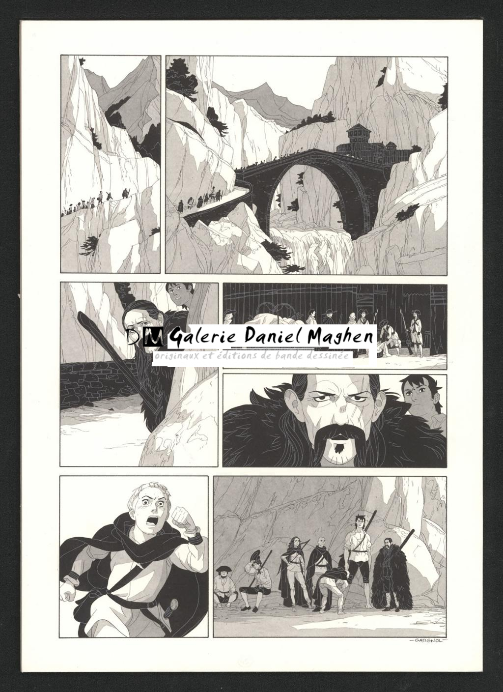 Planche originale - Bertrand Gatignol - Encres noires et aquarelle sur papier - 6189