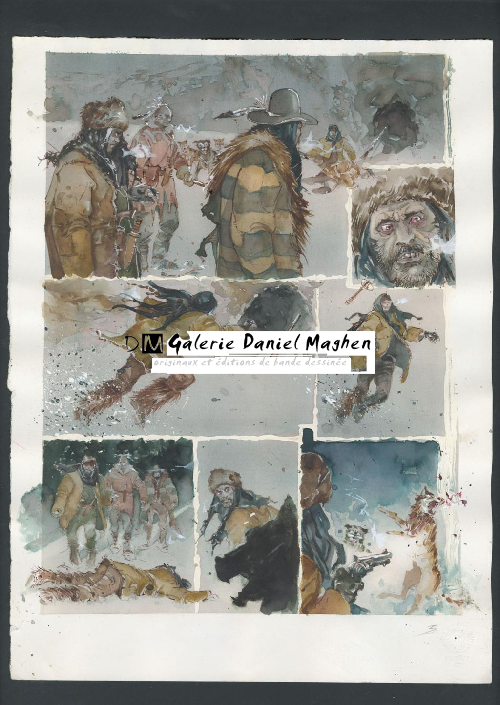 Planche originale n°03 - Sergio Tisselli - Aquarelle et encre de couleur sur papier - 4900