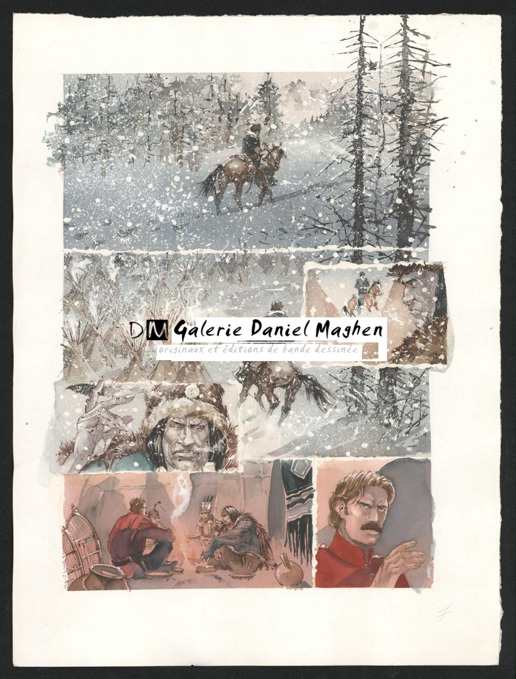 Planche originale n°07 - Sergio Tisselli - Aquarelle et encre de couleur sur papier - 5786