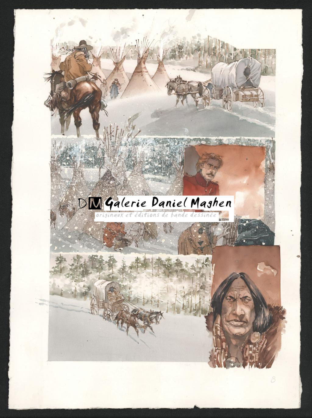 Planche originale n°08 - Sergio Tisselli - Aquarelle et encre de couleur sur papier - 5785