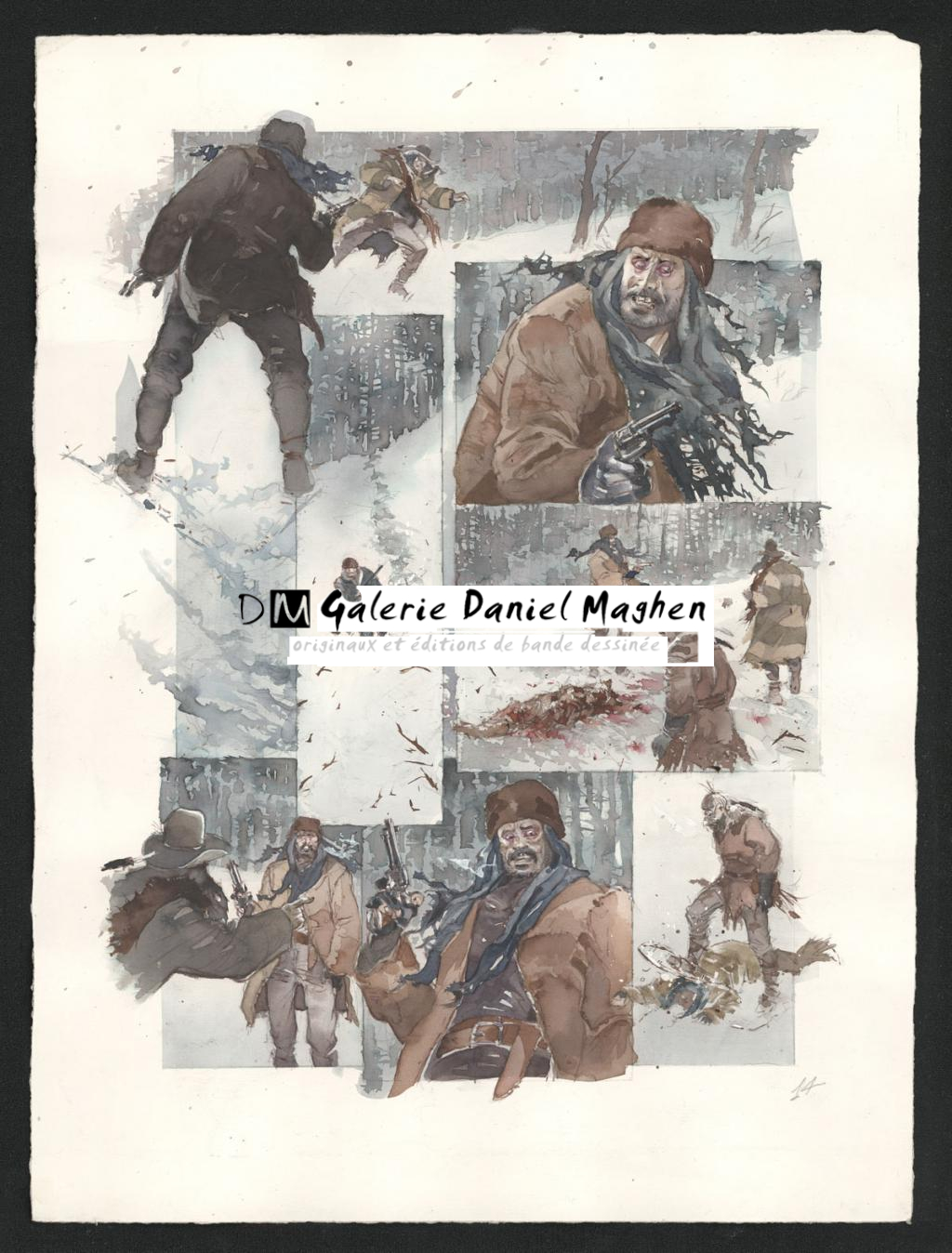 Planche originale n°14 - Sergio Tisselli - Aquarelle et encre de couleur sur papier - 4912