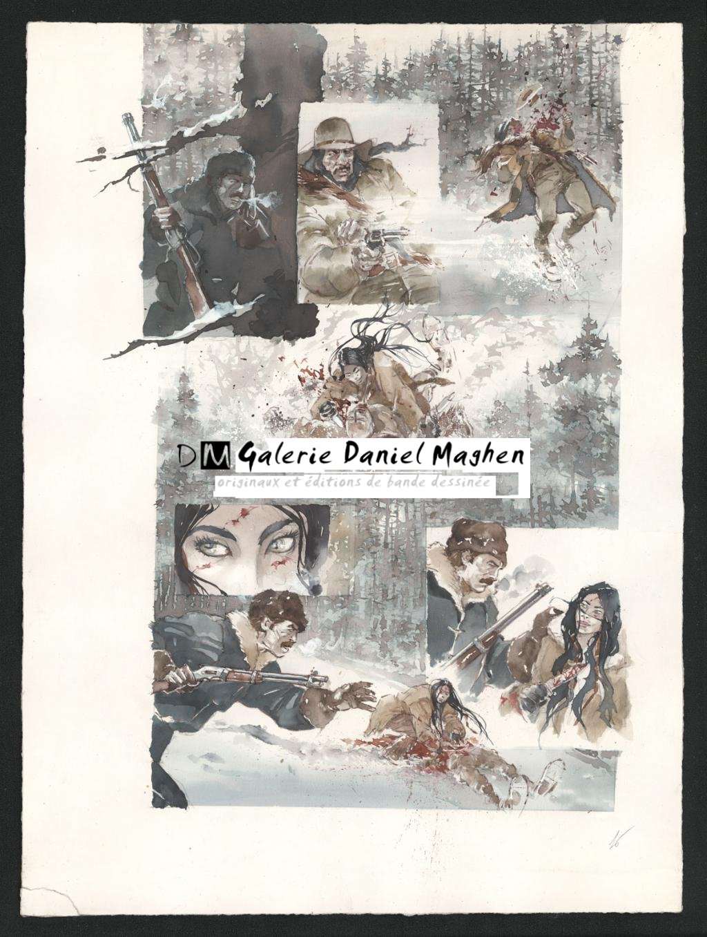 Planche originale n°16 - Sergio Tisselli - Aquarelle et encre de couleur sur papier - 4898