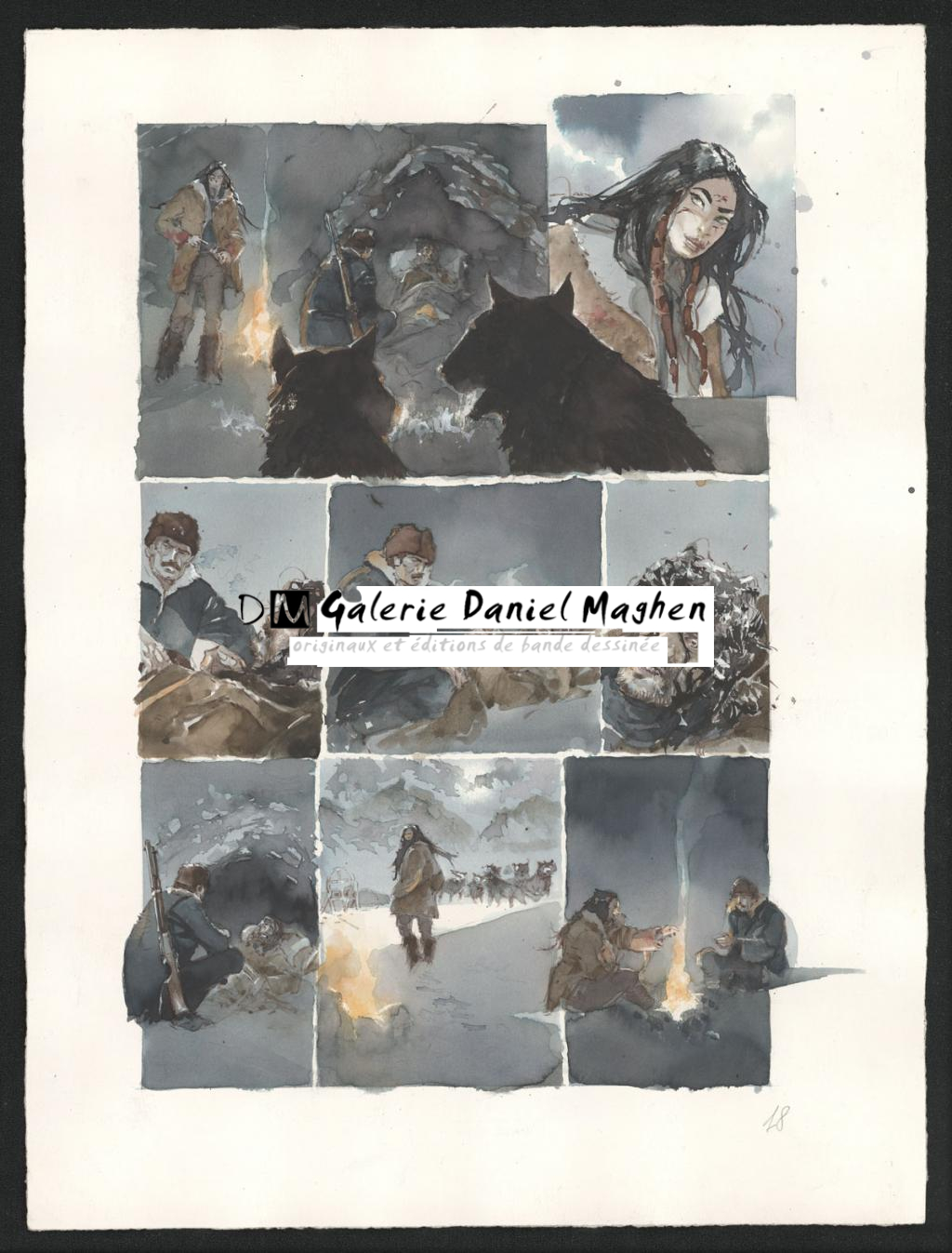 Planche originale n°18 - Sergio Tisselli - Aquarelle et encre de couleur sur papier - 4896