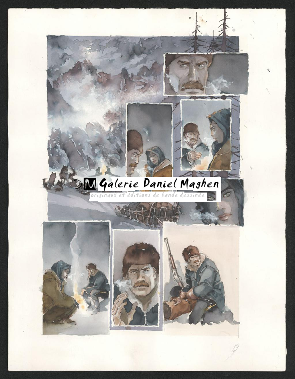 Planche originale n°19 - Sergio Tisselli - Aquarelle et encre de couleur sur papier - 4895