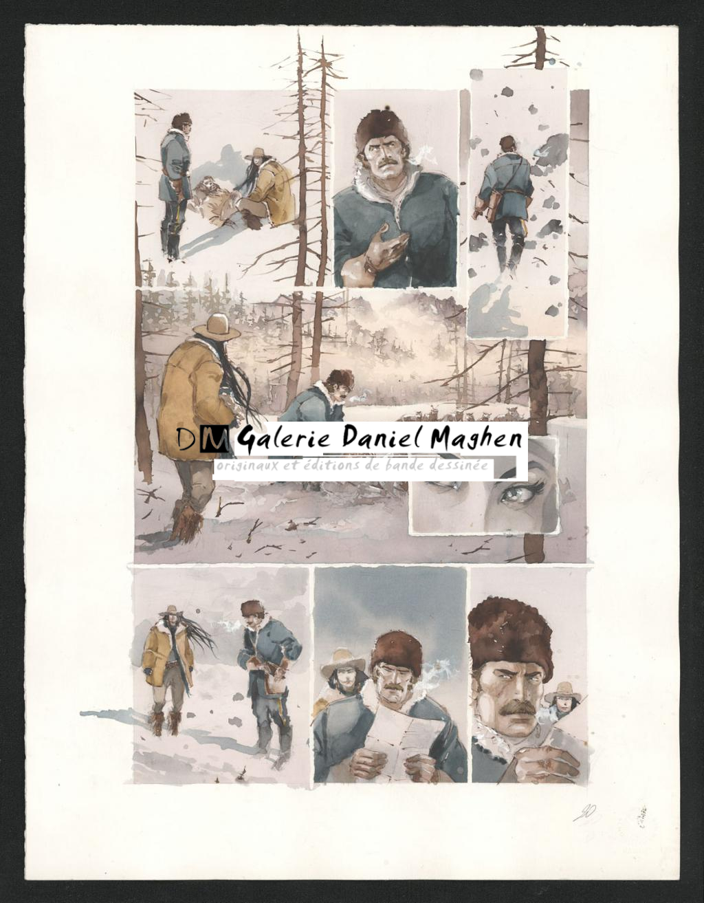 Planche originale n°20 - Sergio Tisselli - Aquarelle et encre de couleur sur papier - 4904