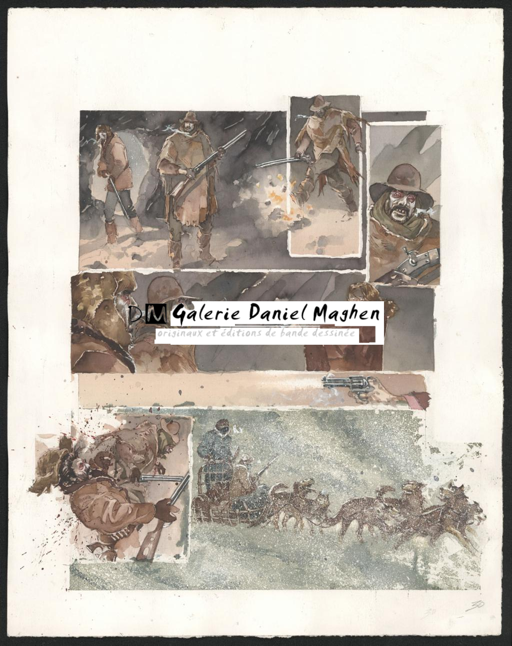 Planche originale n°30 - Sergio Tisselli - Aquarelle et encre de couleur sur papier - 4891