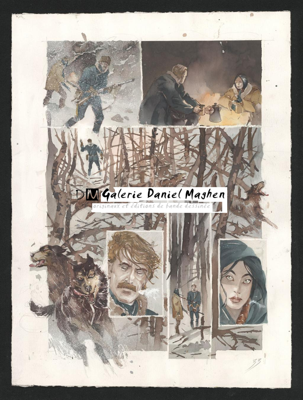 Planche originale n°33 - Sergio Tisselli - Aquarelle et encre de couleur sur papier - 4889