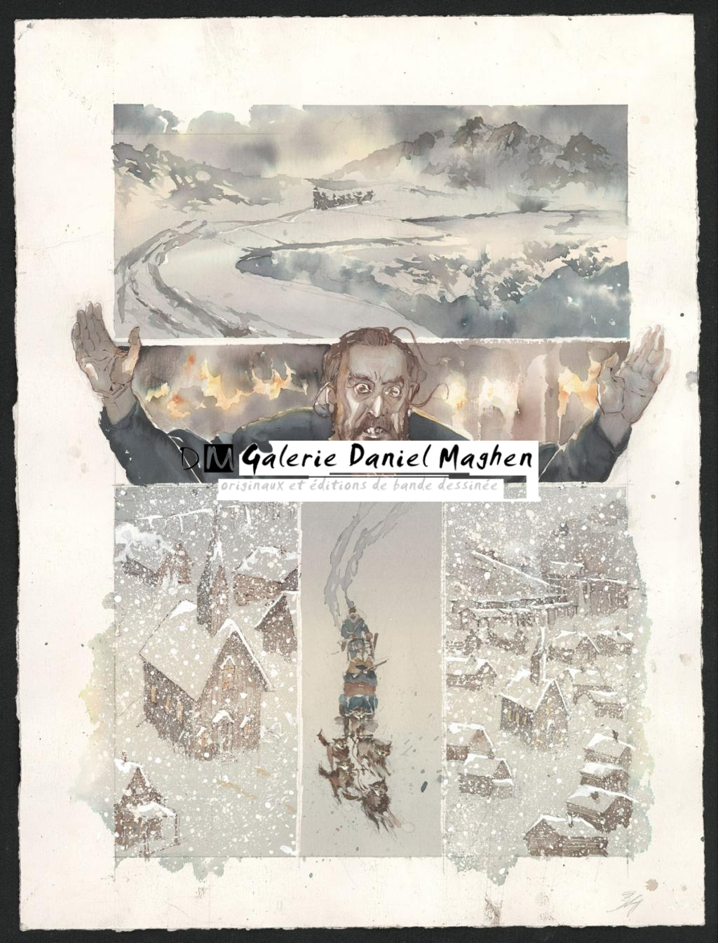 Planche originale n°34 - Sergio Tisselli - Aquarelle et encre de couleur sur papier - 4888