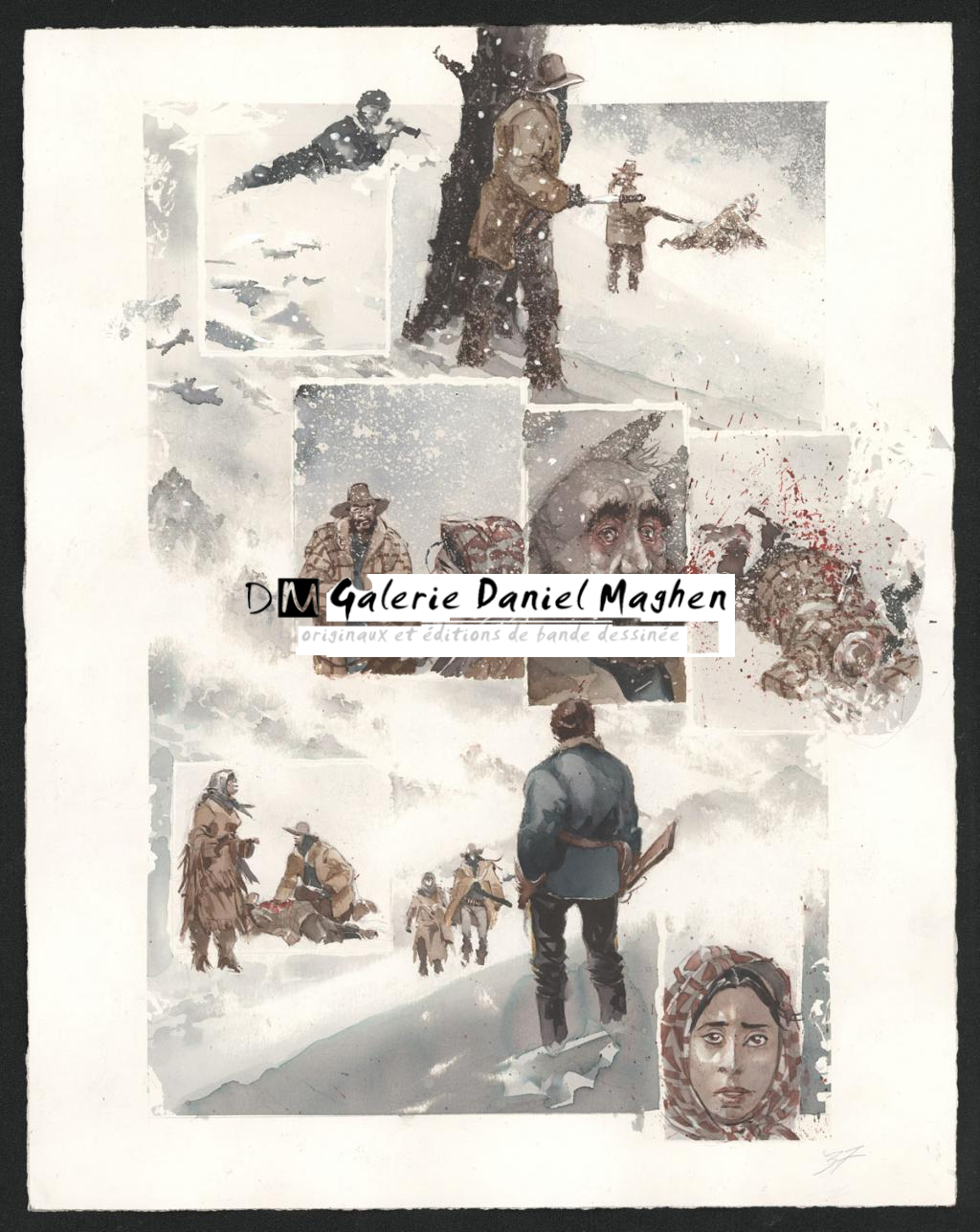 Planche originale n°37 - Sergio Tisselli - Aquarelle et encre de couleur sur papier - 4885