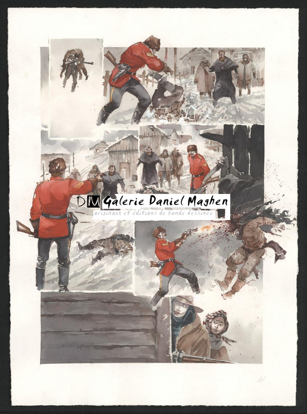 Planche originale n°41 - Sergio Tisselli - Aquarelle et encre de couleur sur papier - 4905