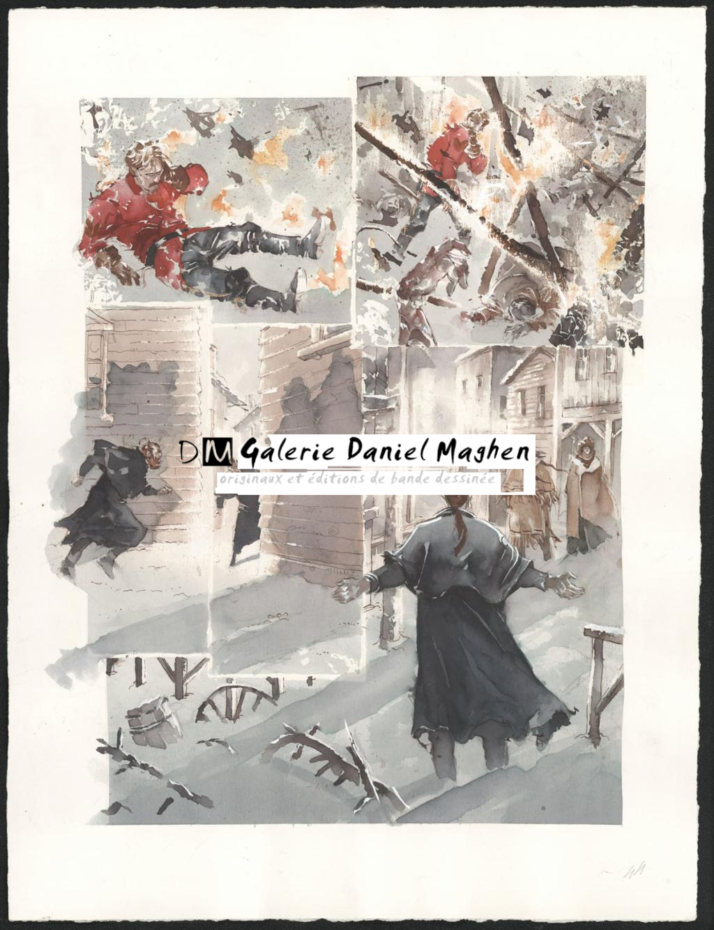 Planche originale n°44 - Sergio Tisselli - Aquarelle et encre de couleur sur papier - 4908