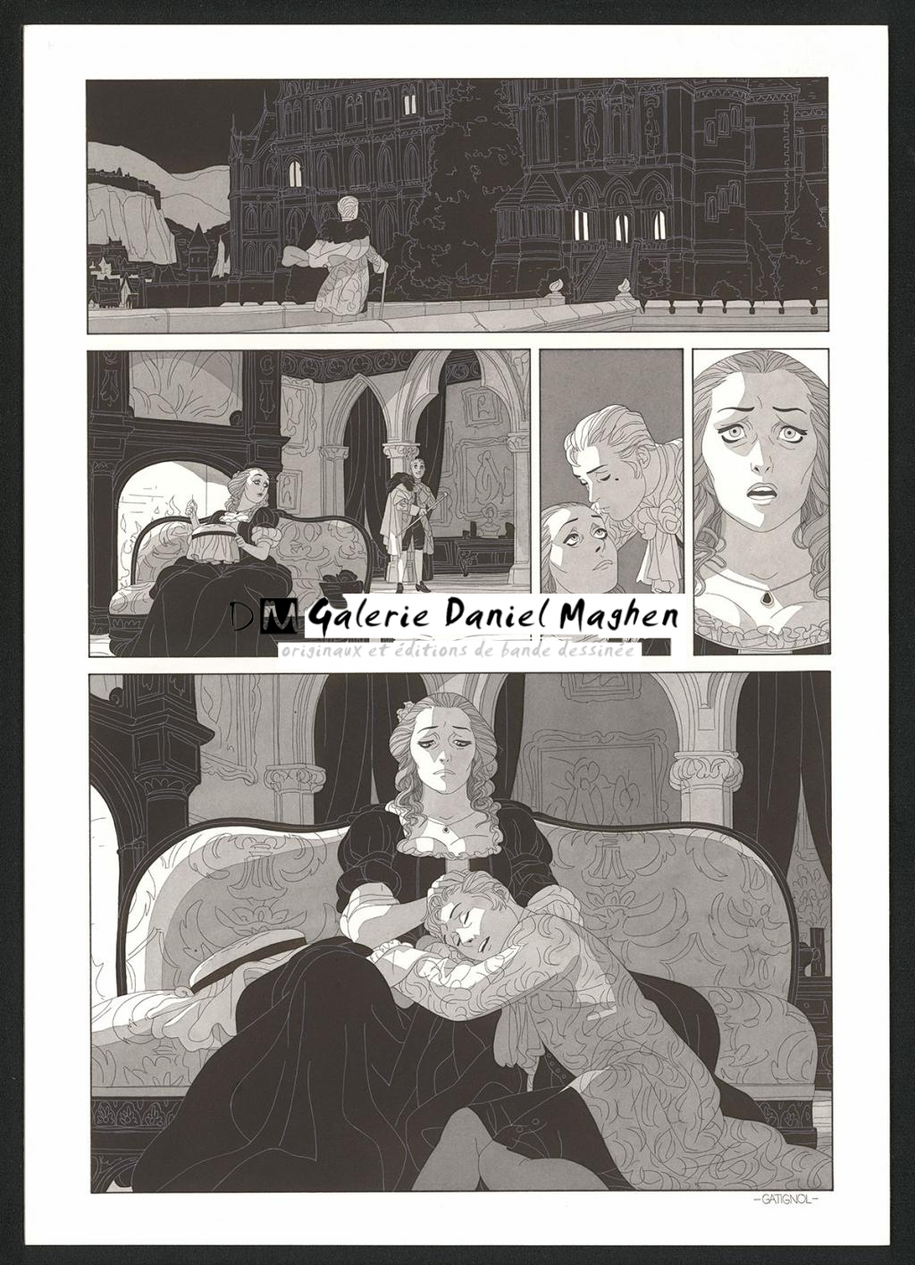 Planche originale - Bertrand Gatignol - Encres noires et aquarelle sur papier - 6557