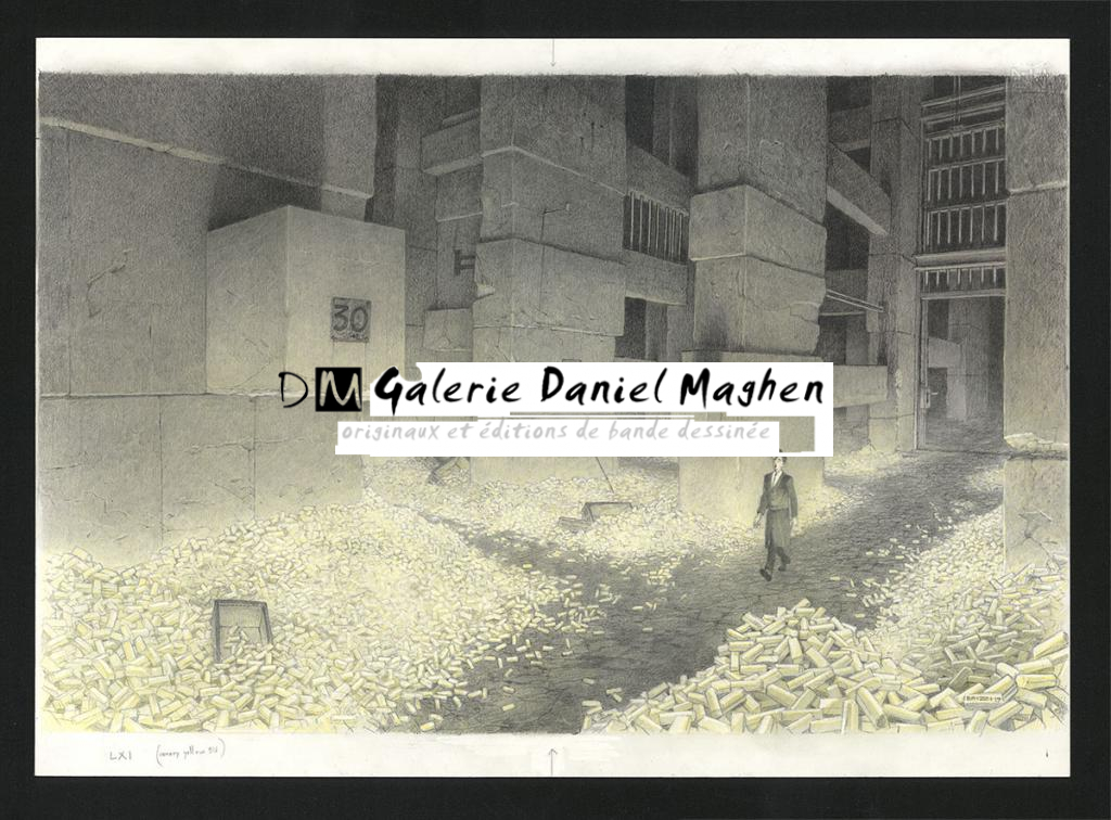 La réserve d'Or, Illustration originale, chapitre 61, 2019 - Paul & Gaëtan Brizzi - Crayon de cire sur papier - 6454