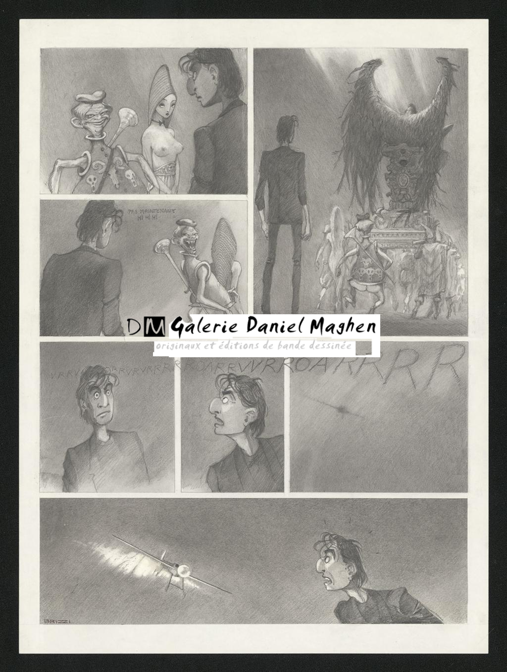 Planche originale n°68 (page 72) - Paul & Gaëtan Brizzi - Crayon de cire sur papier - 6333