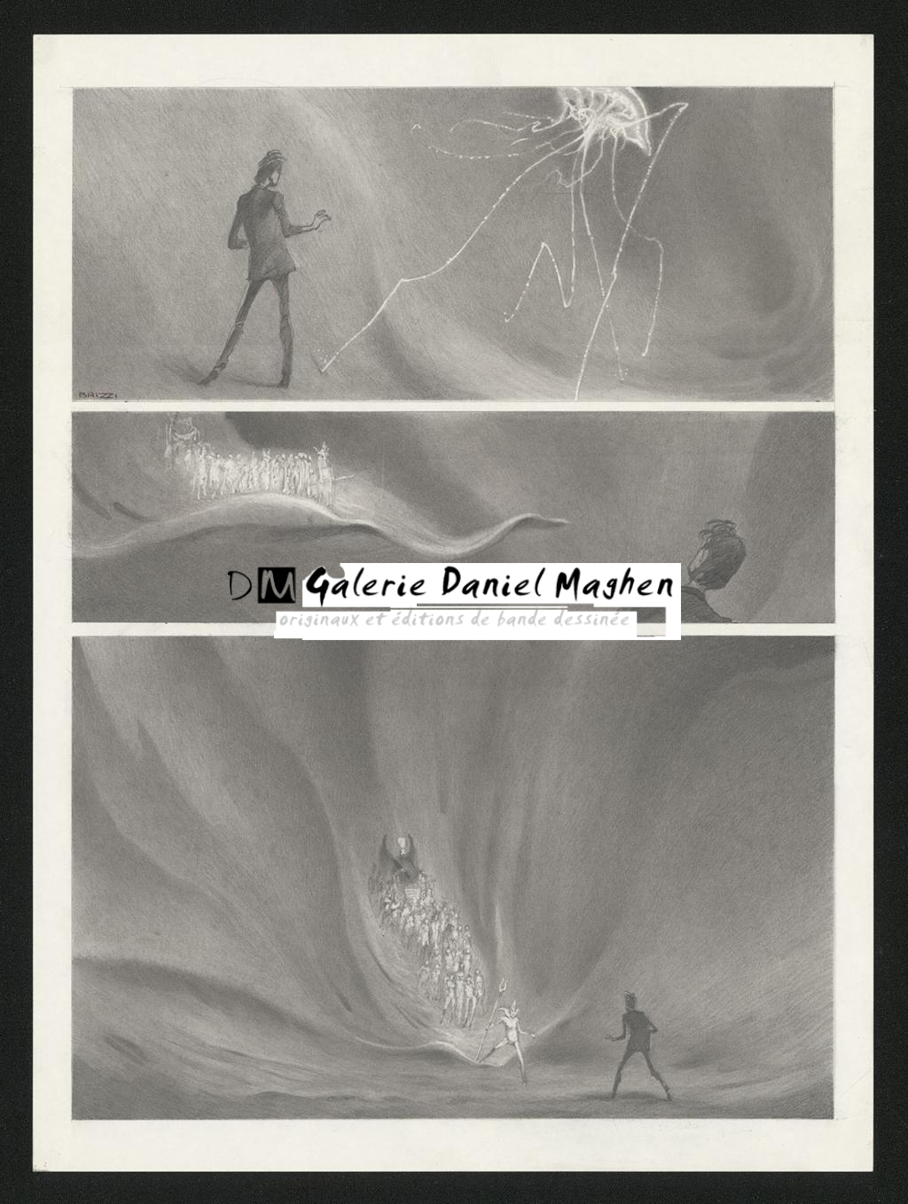 Planche originale n°66 (page 70) - Paul & Gaëtan Brizzi - Crayon de cire sur papier - 6485