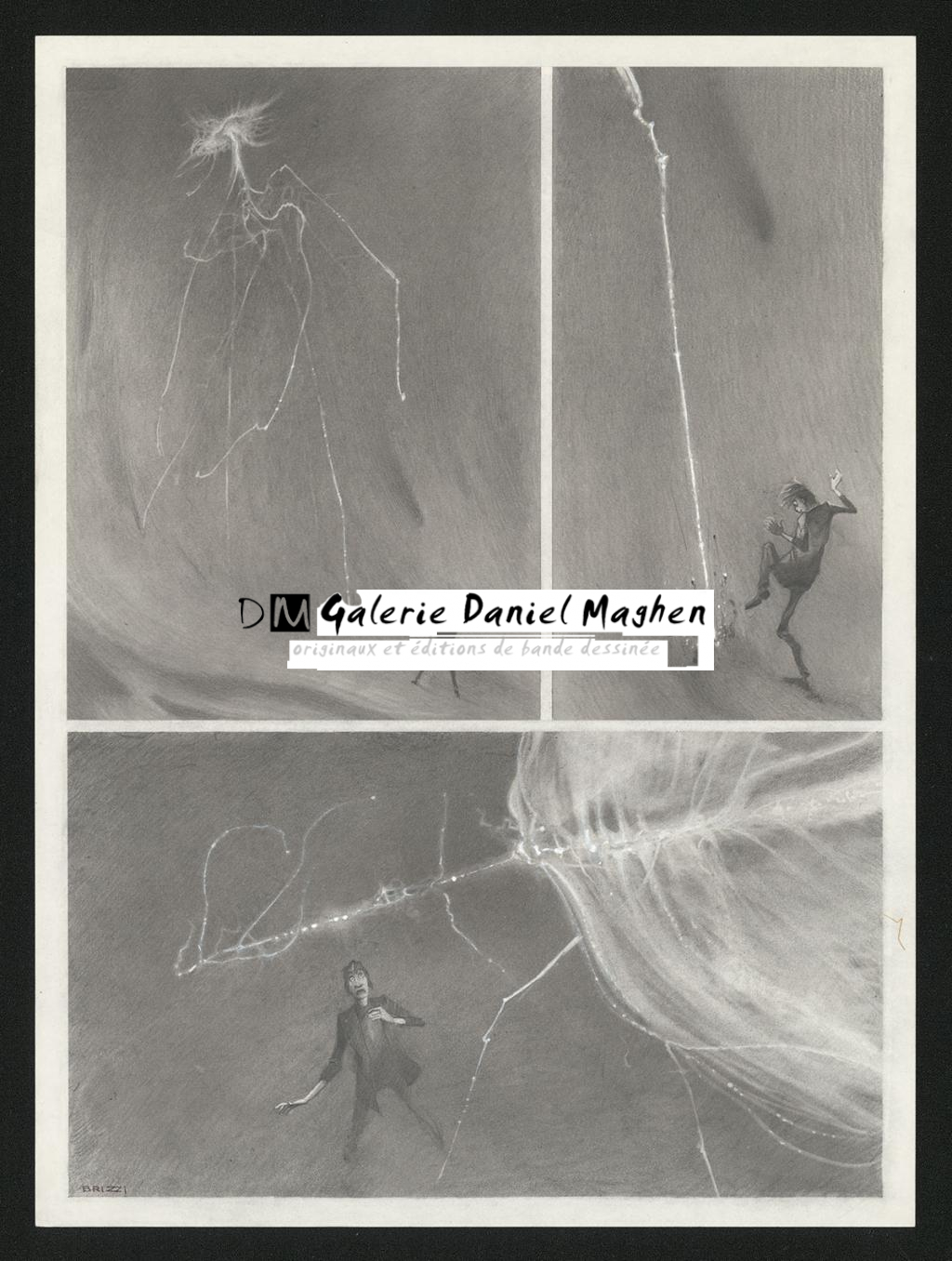 Planche originale n°65 (page 69) - Paul & Gaëtan Brizzi - Crayon de cire sur papier - 6484