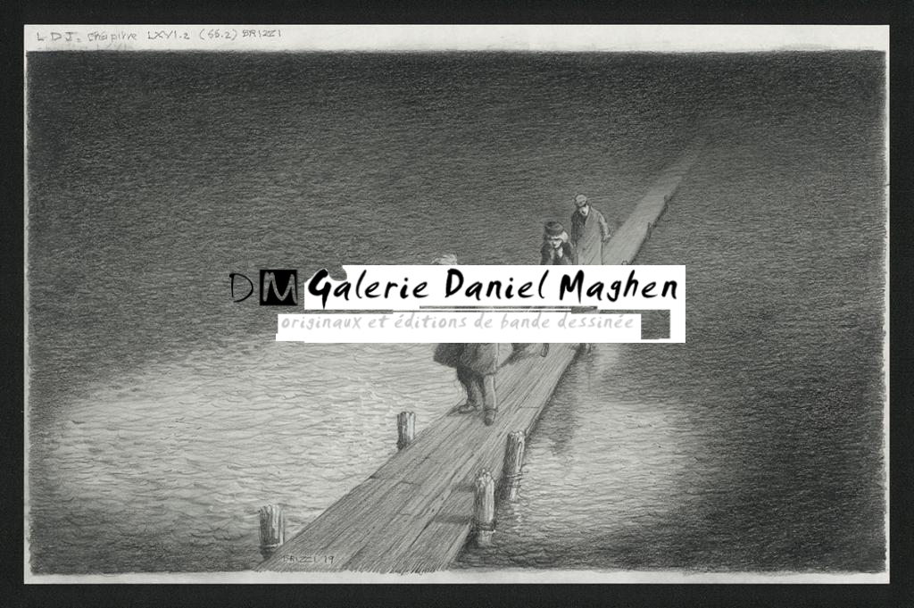 L'étrange Reflet, Illustration originale, chapitre 66, 2019 - Paul & Gaëtan Brizzi - Crayon de cire sur papier - 6328