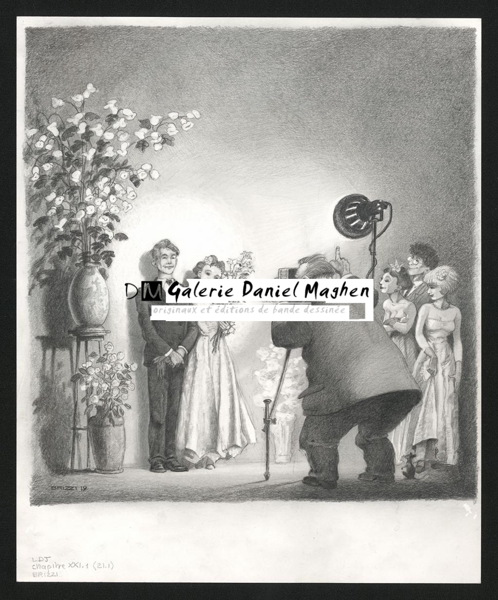 La Photo, illustration originale, chapitre 21, 2019 - Paul & Gaëtan Brizzi - Crayon de cire sur papier - 6278