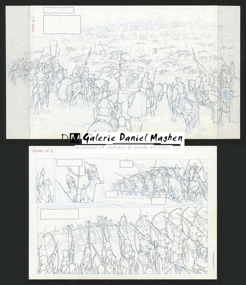 Planche originale - Guillermo Gonzalez - Mine de plomb et crayons de couleur  sur papier - 5445