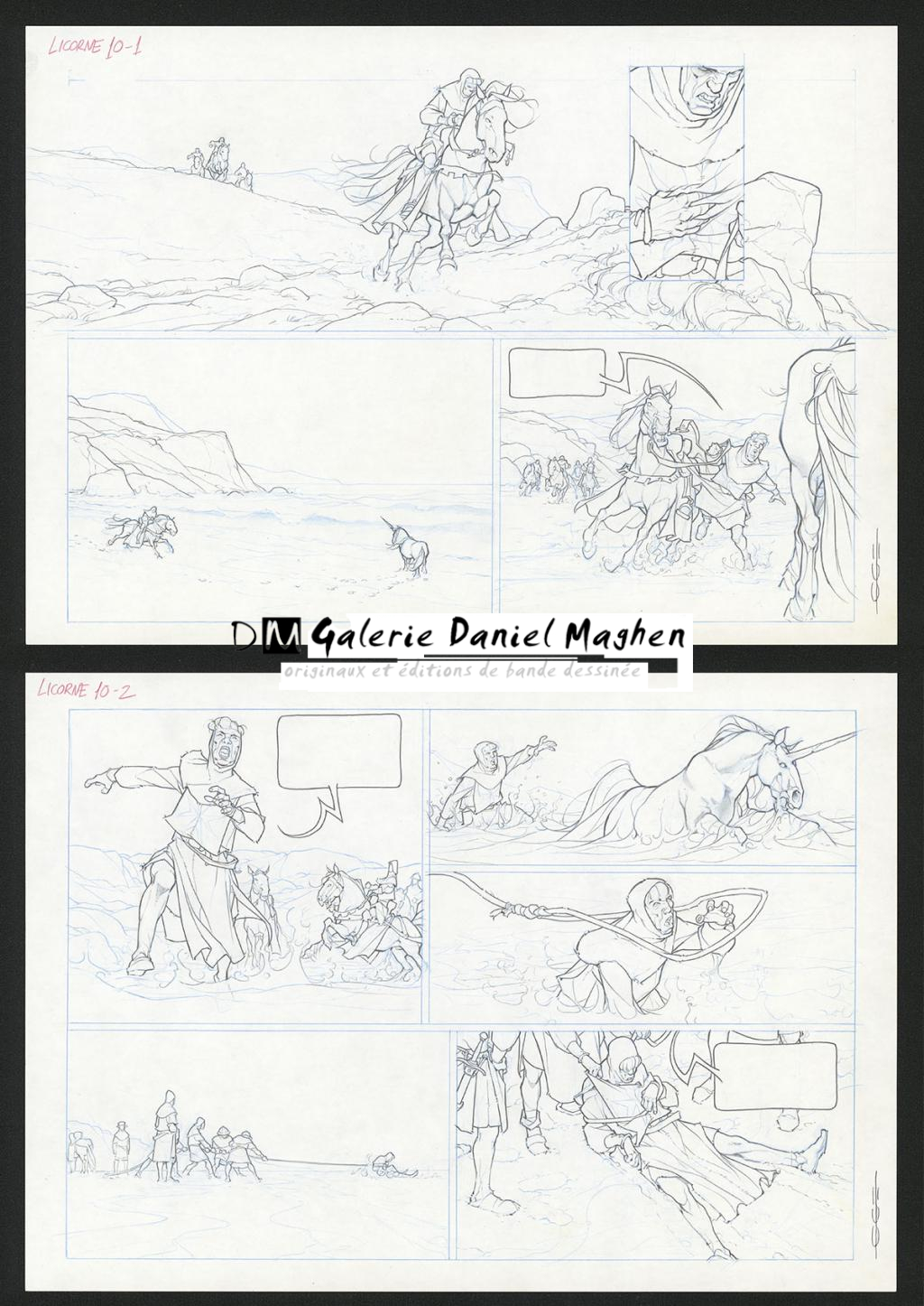 Planche originale - Guillermo Gonzalez - Mine de plomb et crayons de couleur  sur papier - 5461