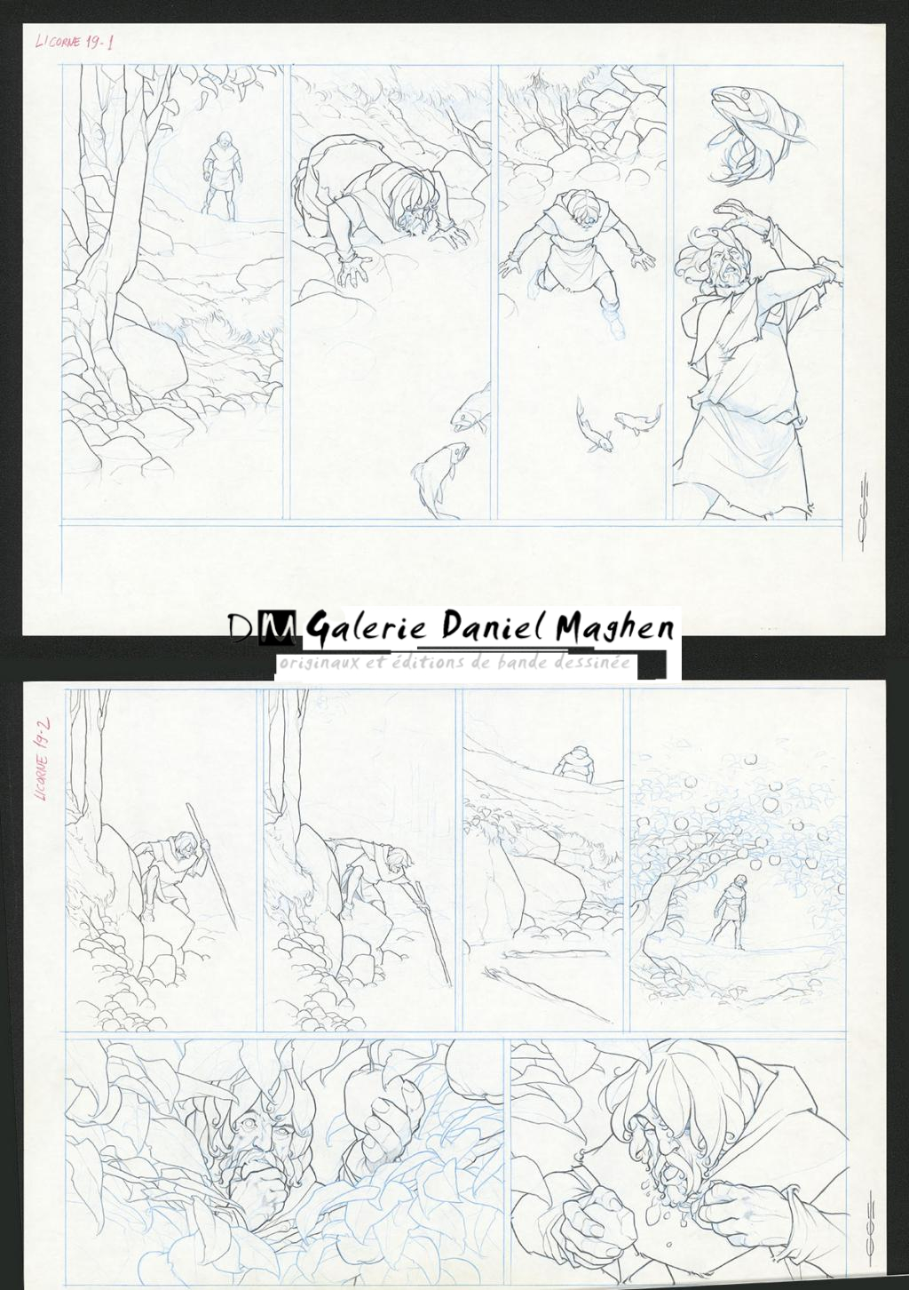 Planche originale - Guillermo Gonzalez - Mine de plomb et crayons de couleur  sur papier - 5468