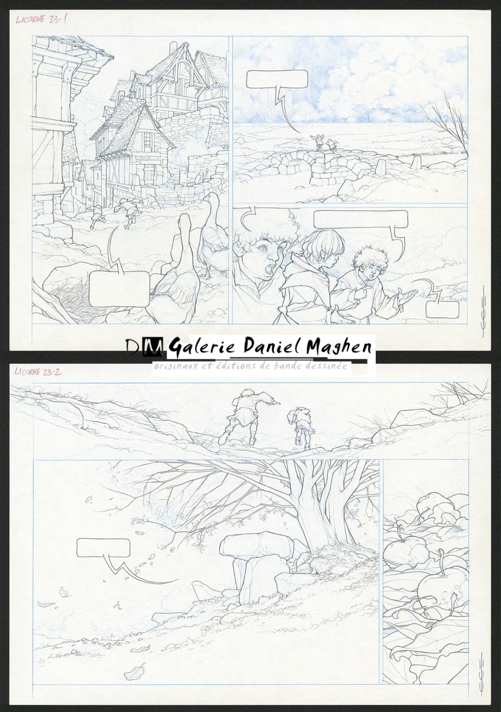 Planche originale - Guillermo Gonzalez - Mine de plomb et crayons de couleur  sur papier - 5460