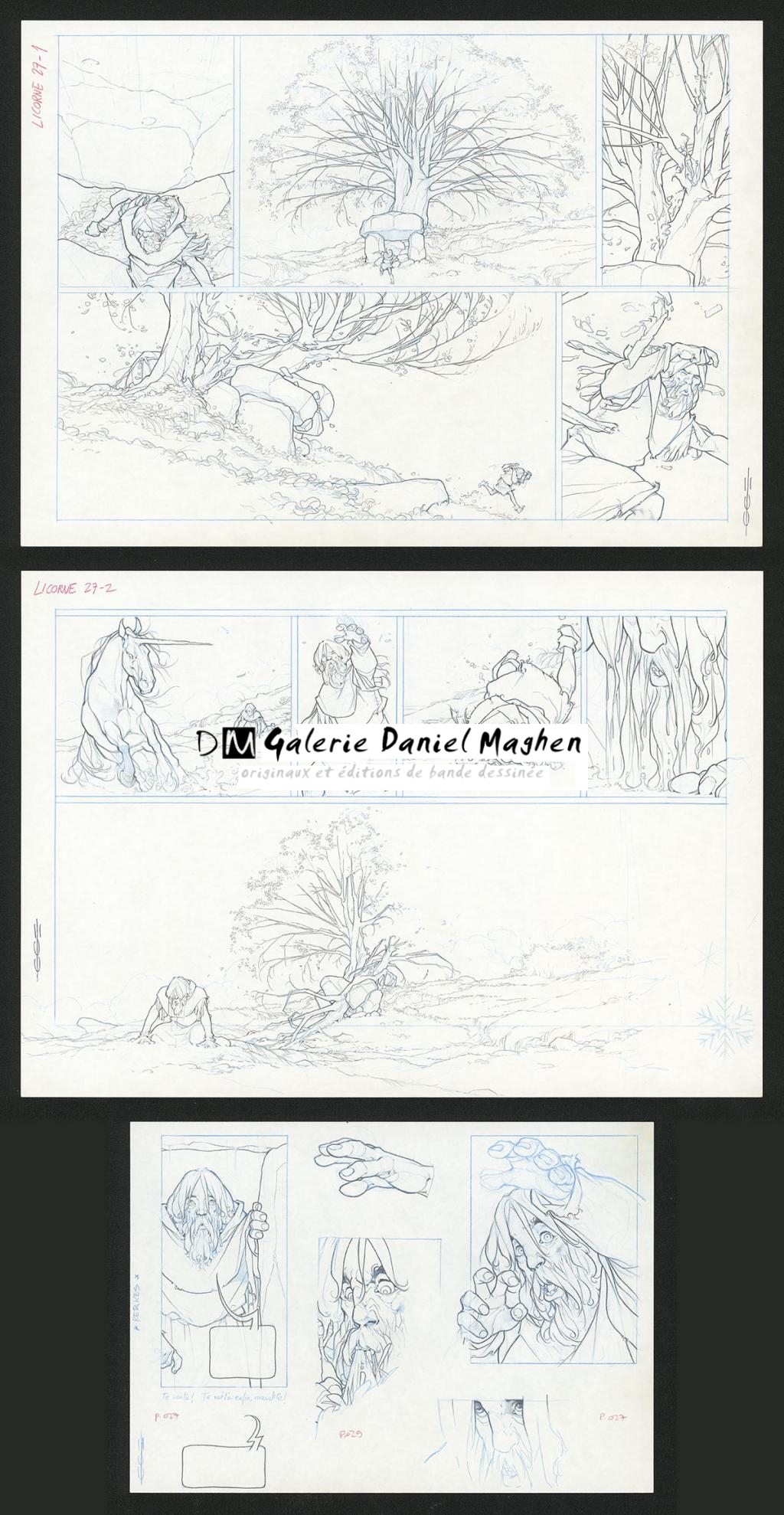 Planche originale - Guillermo Gonzalez - Mine de plomb et crayons de couleur  sur papier - 5408