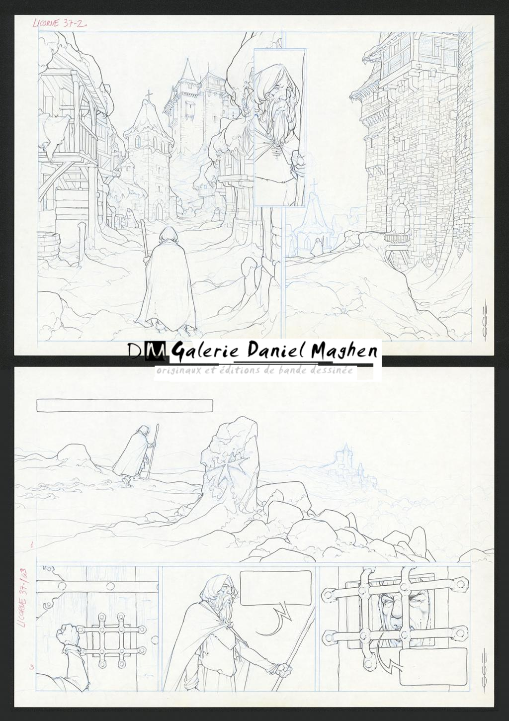 Planche originale - Guillermo Gonzalez - Mine de plomb et crayons de couleur  sur papier - 5450