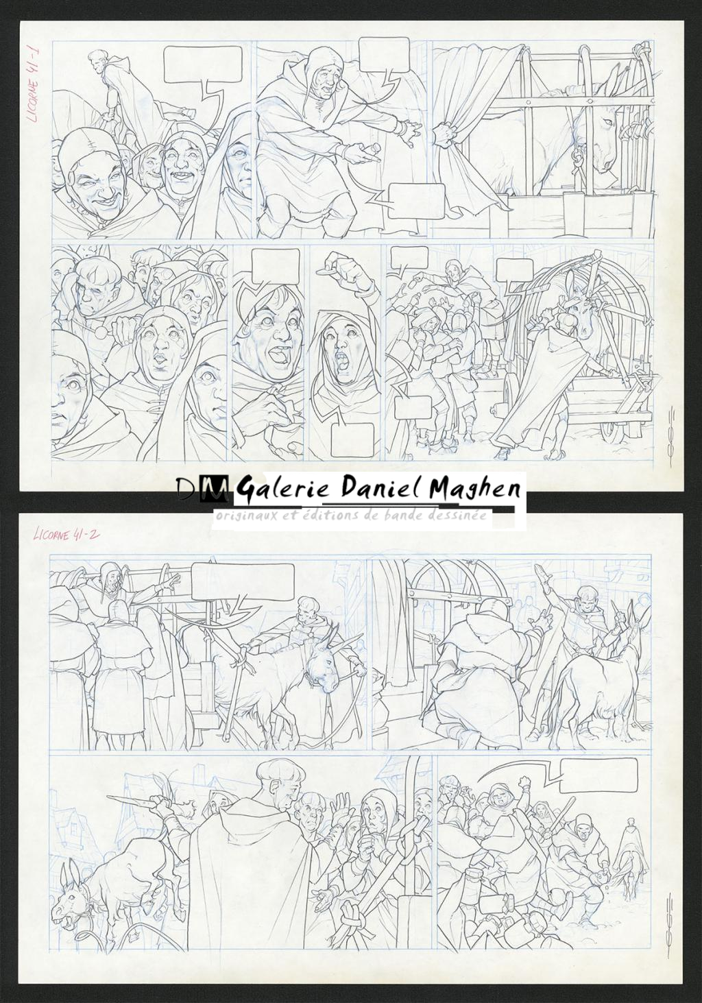 Planche originale - Guillermo Gonzalez - Mine de plomb et crayons de couleur  sur papier - 5454